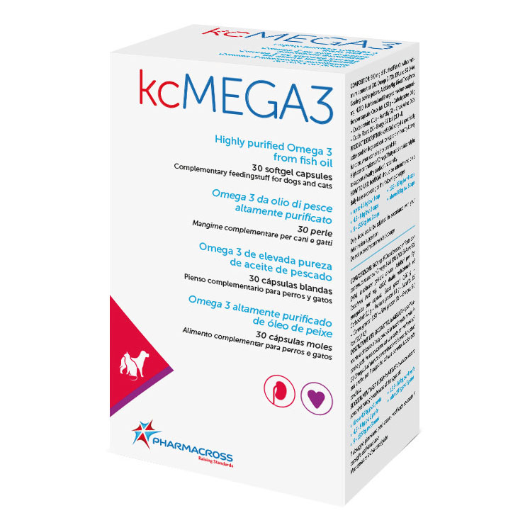 PHARMACROSS Kcmega3 30 Perle - mangime complementare per la funzione renale - Immagine 4