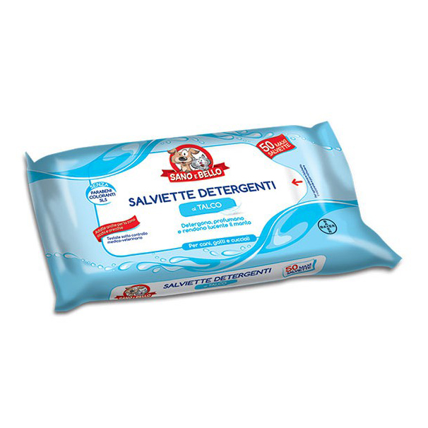 Sano E Bello Salv Sanoebello Salviette Detergenti Talco 50 Pezzi - Immagine 3