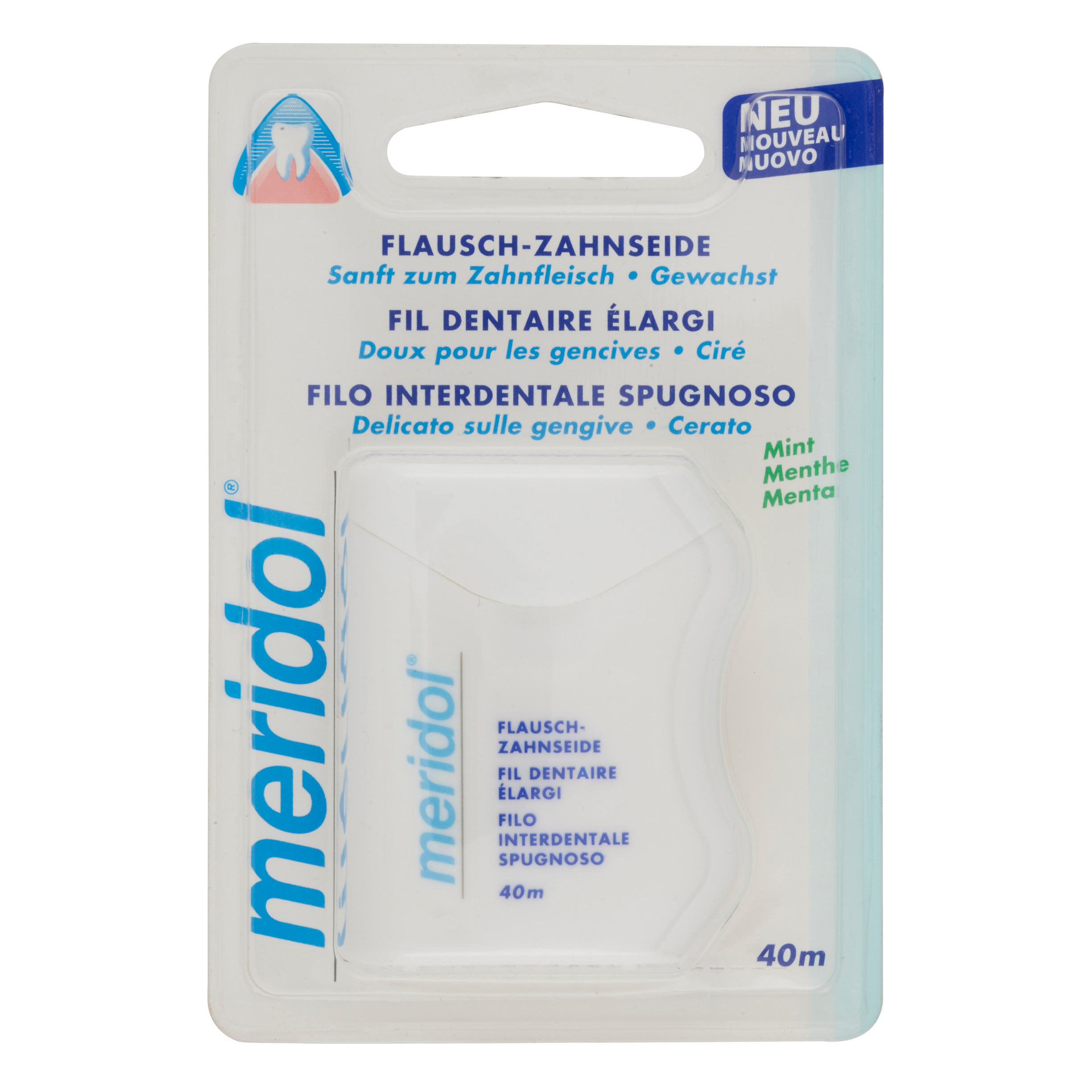 Filo Interdentale Spugnoso Cerato Menta Fresca 40mt - Meridol - Immagine 3