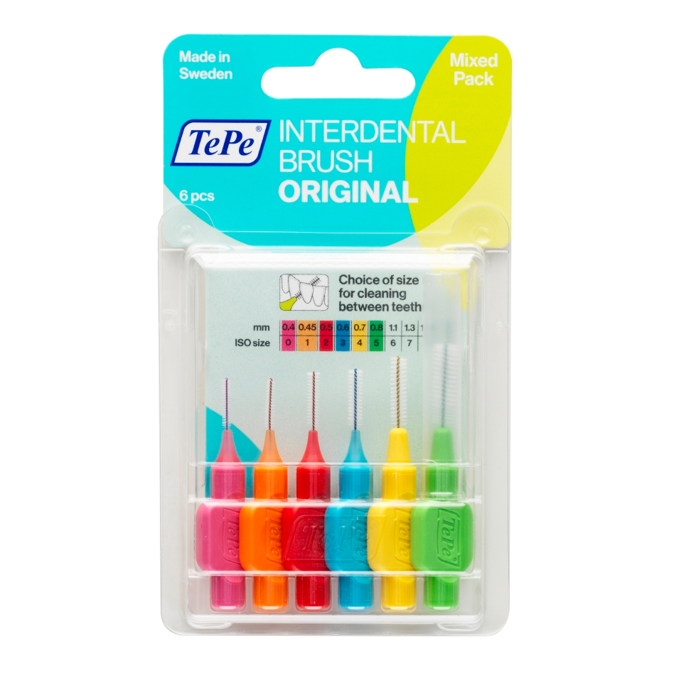 Tepe Interdentalbürsten Gemischt 0,4 - 1,6 Mm 6 Pz Spazzolino Da Denti - Immagine 7