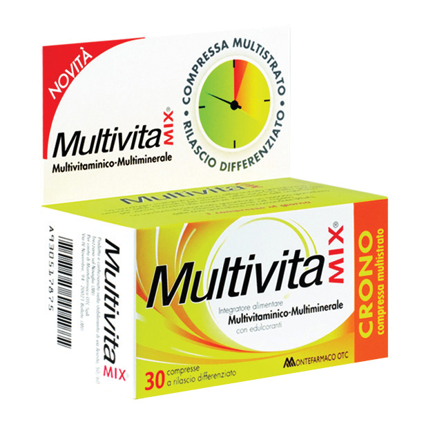 Multivitamix Multivita Mix® Crono Compresse Integratore Vitamine E Minerali 30 Pz - Immagine 7