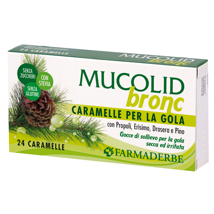 Farmaderbe Mucolid Mucolid Bronc 24 Caramelle - Immagine 5