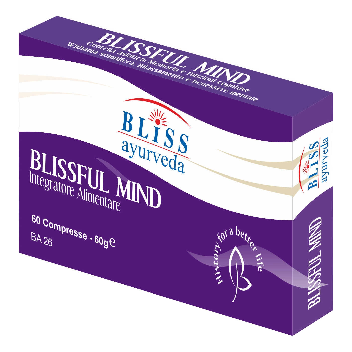Bliss Ayurveda Blissful Mind Integratore Per Benessere Mentale 60 Compresse - Immagine 6