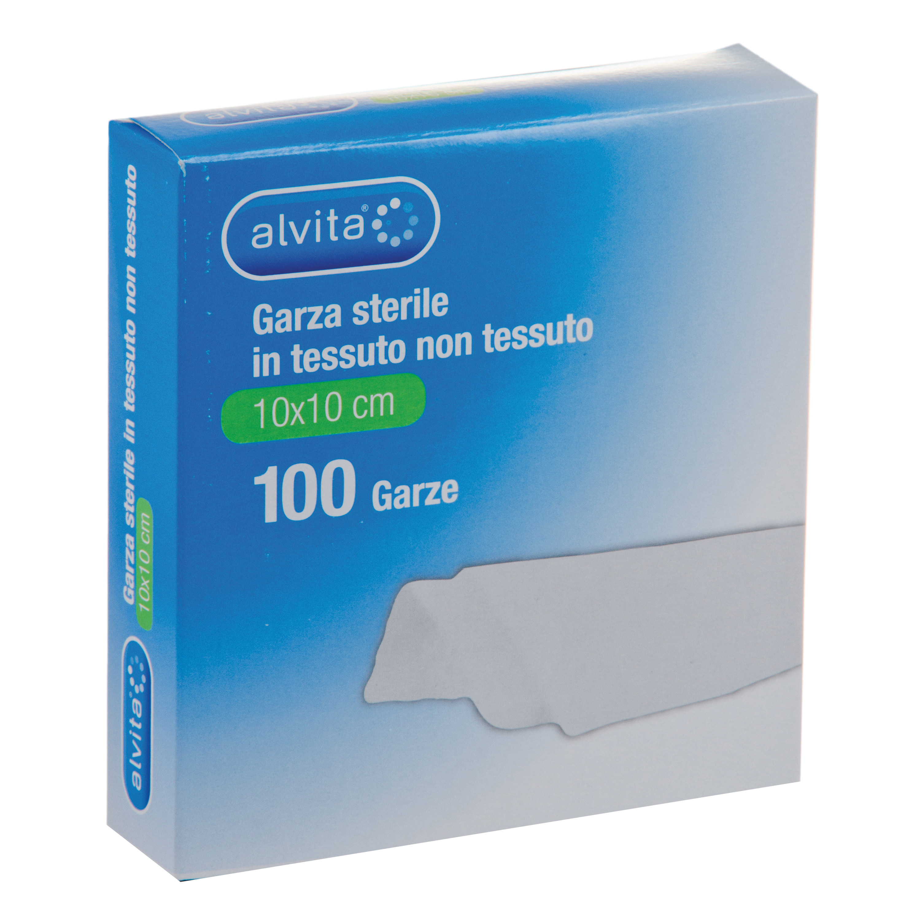 Alvita Garza Sterile In Tessuto Non Tessuto Per Medicazione E Protezione Ferite 100 Garze 10X10 Cm - Immagine 4