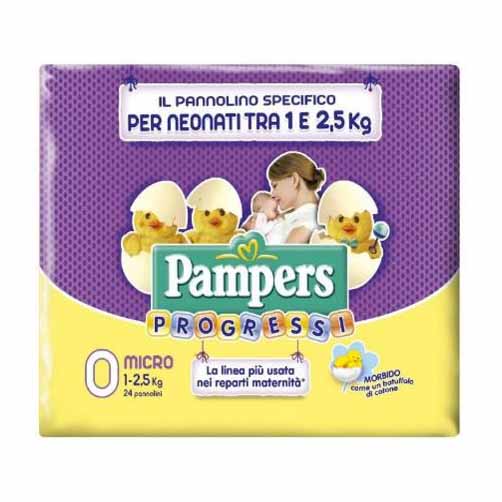Pampers Progressi Micro Pannolini Taglia 0 (1,5-2,5Kg) 24 Pezzi - Immagine 6