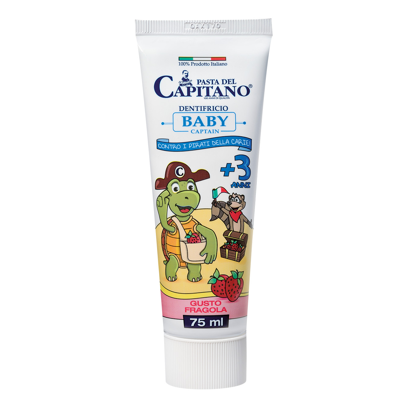 Farmaricci Srl Pasta Del Capitano Dentifricio Baby Fragola 75Ml - Immagine 4