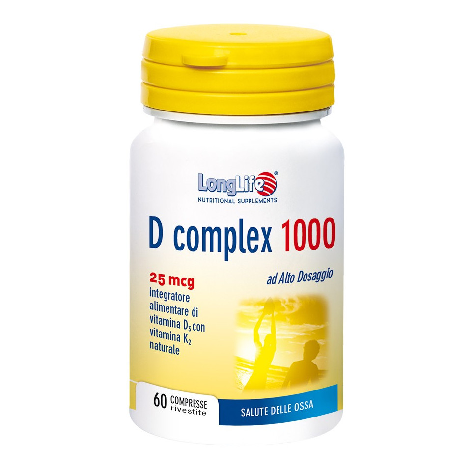 Longlife D Complex 1000 Vitamina D3 E K2 60 Compresse - Immagine 10