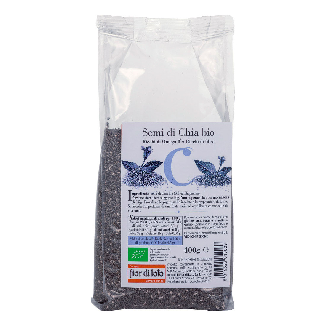 Biotobio Semi Di Chia Bio 400G - Immagine 4