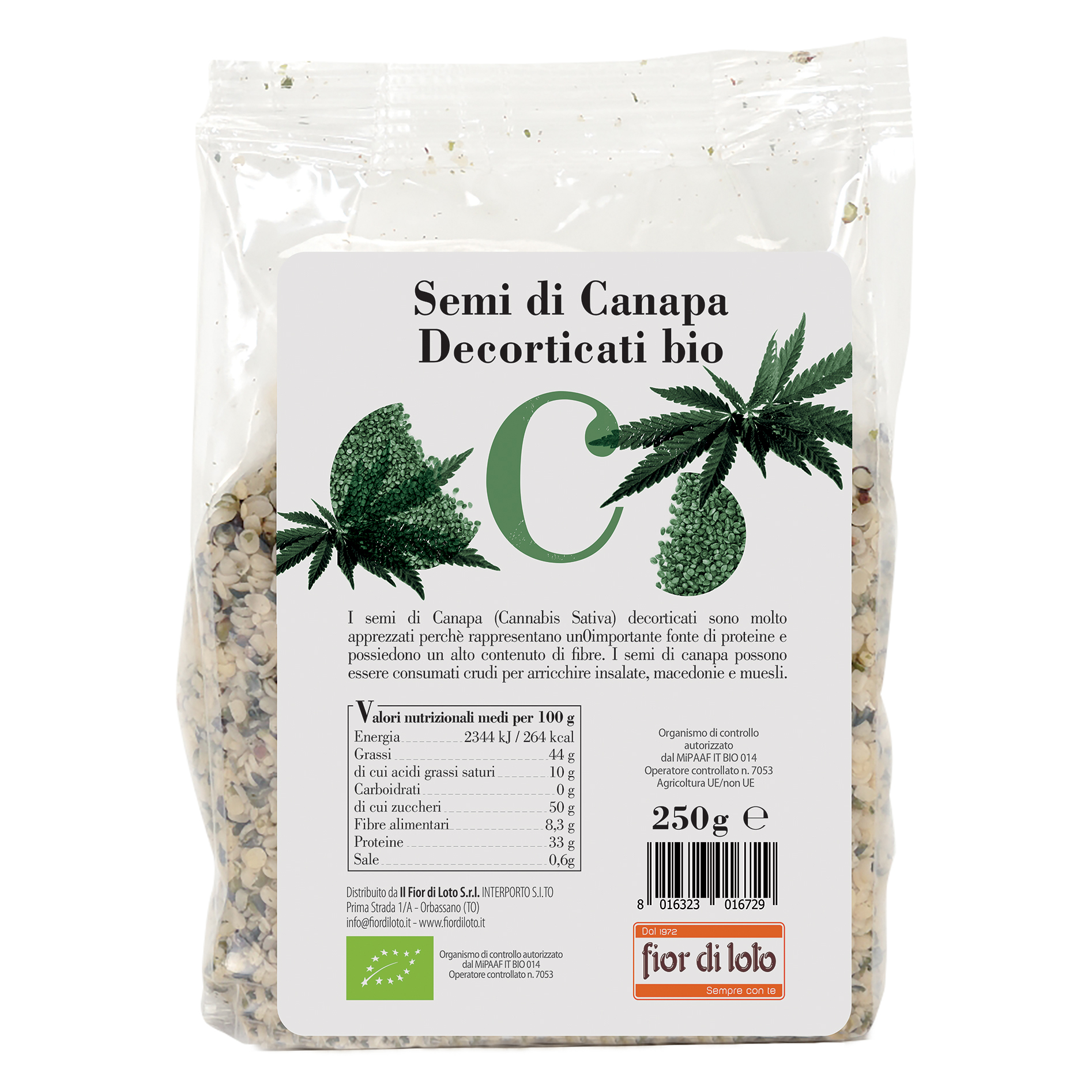 Biotobio Fdl Semi Canapa Decort.250g - Immagine 3