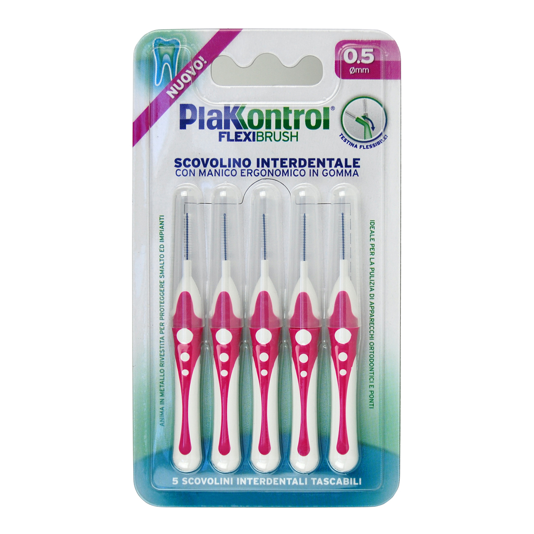PLAKKONTROL SCOVOLINO INTERDENTALE FLEXI BRUSH05 BLISTER 5 PEZZI - Immagine 9