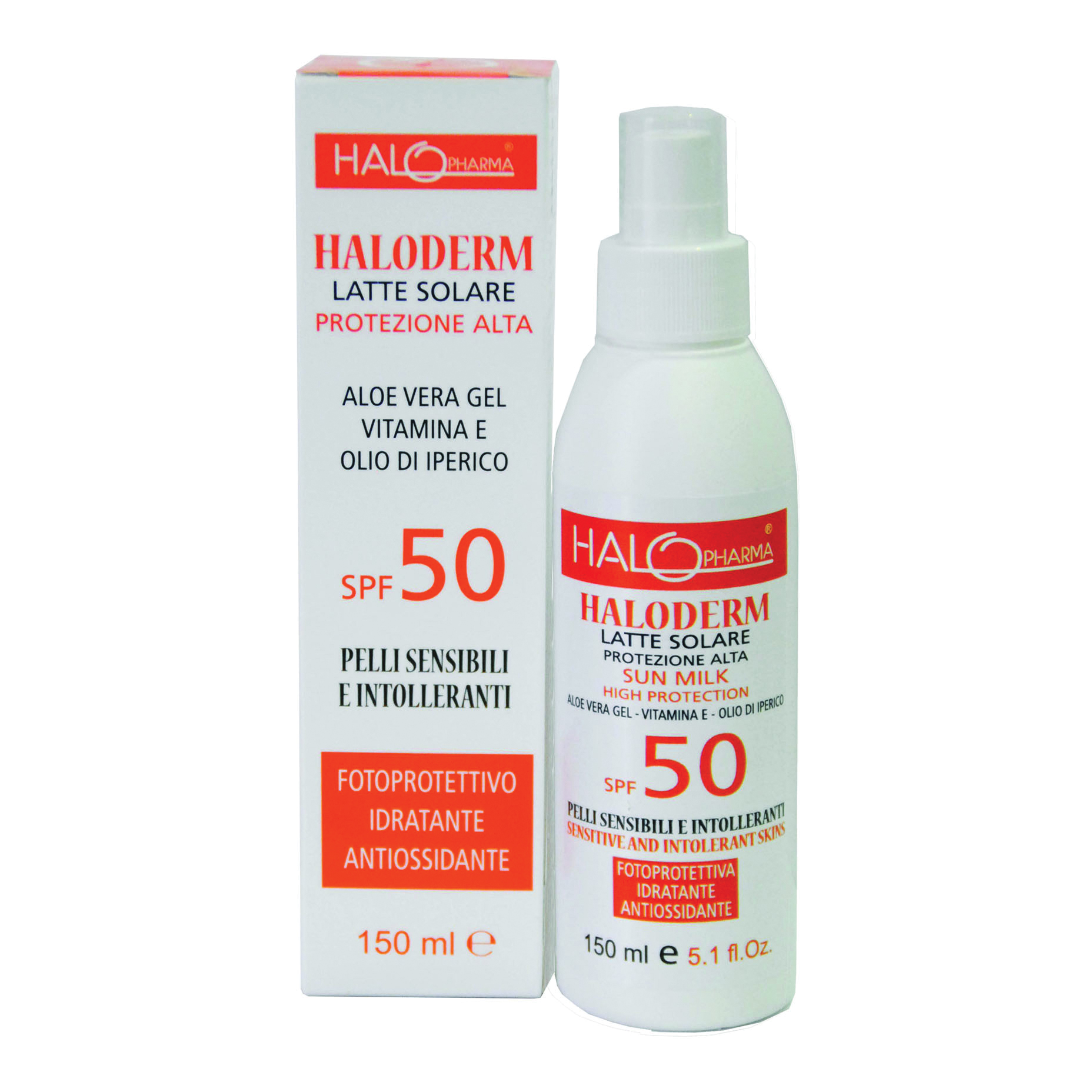 HALODERM Sol.Latte Fp50 150ml