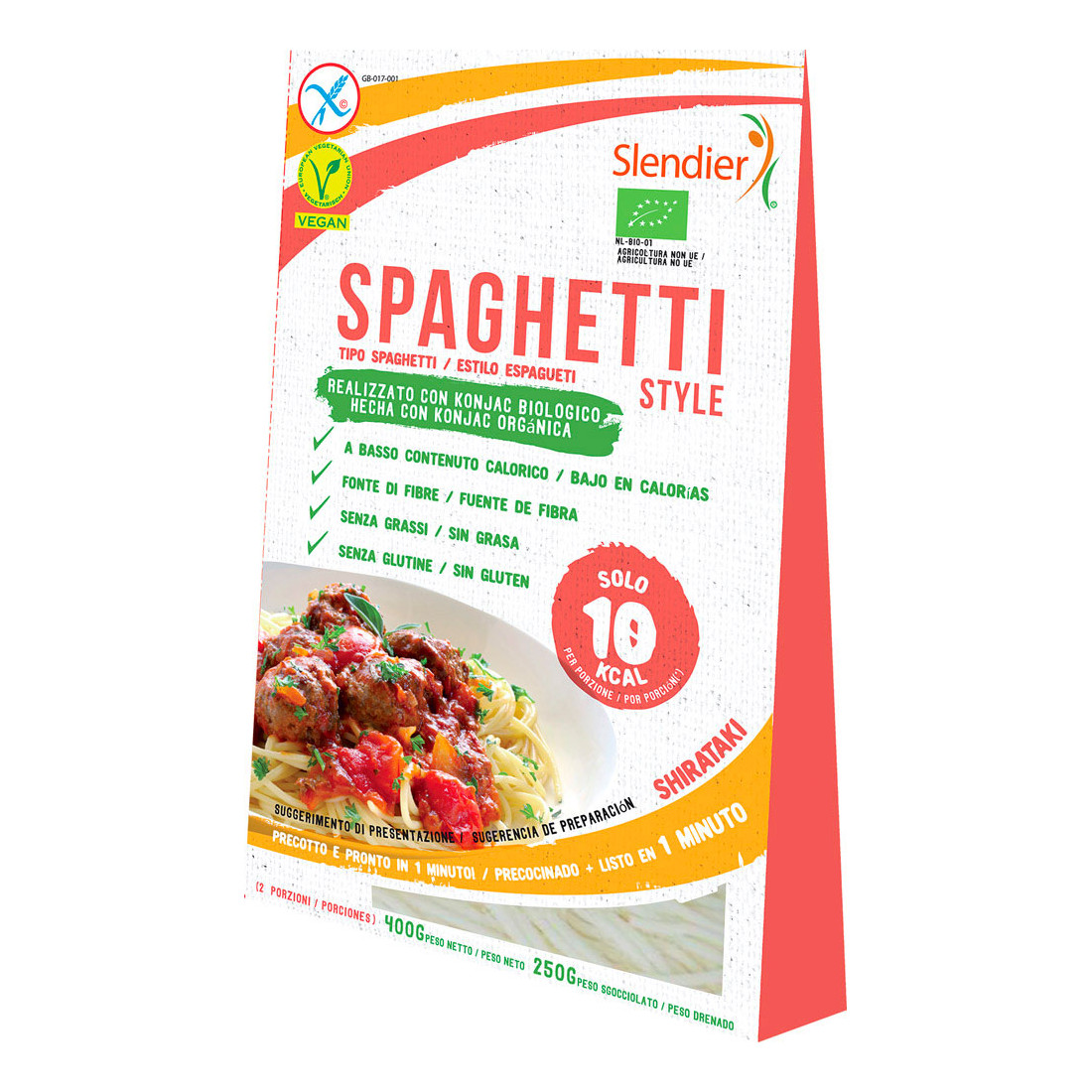 Slendier Grano Shirataki Spaghetti Bio 250 G - Immagine 3