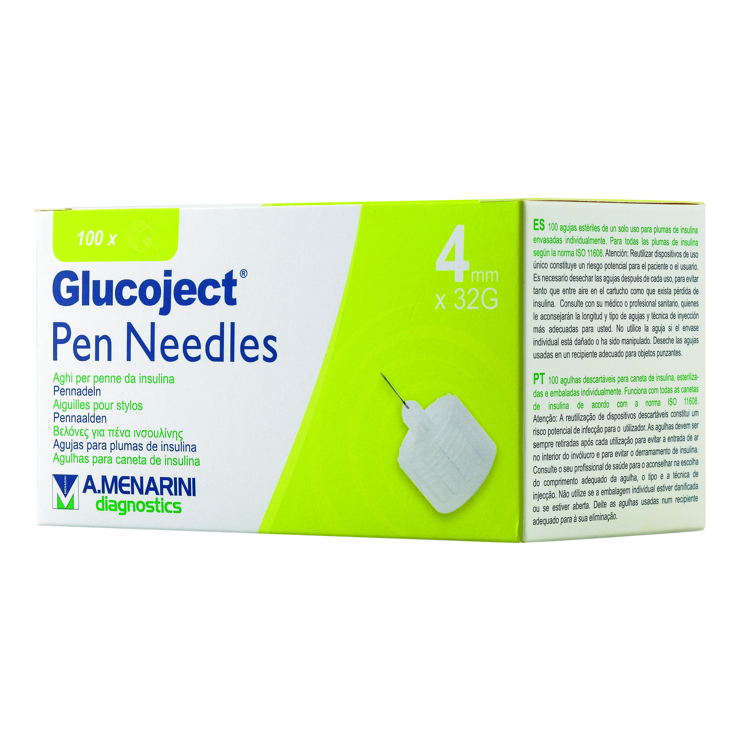 Glucoject Glucoject® Pen Needles 32G 4Mm 100 Pz Ago Per Iniezione - Immagine 5