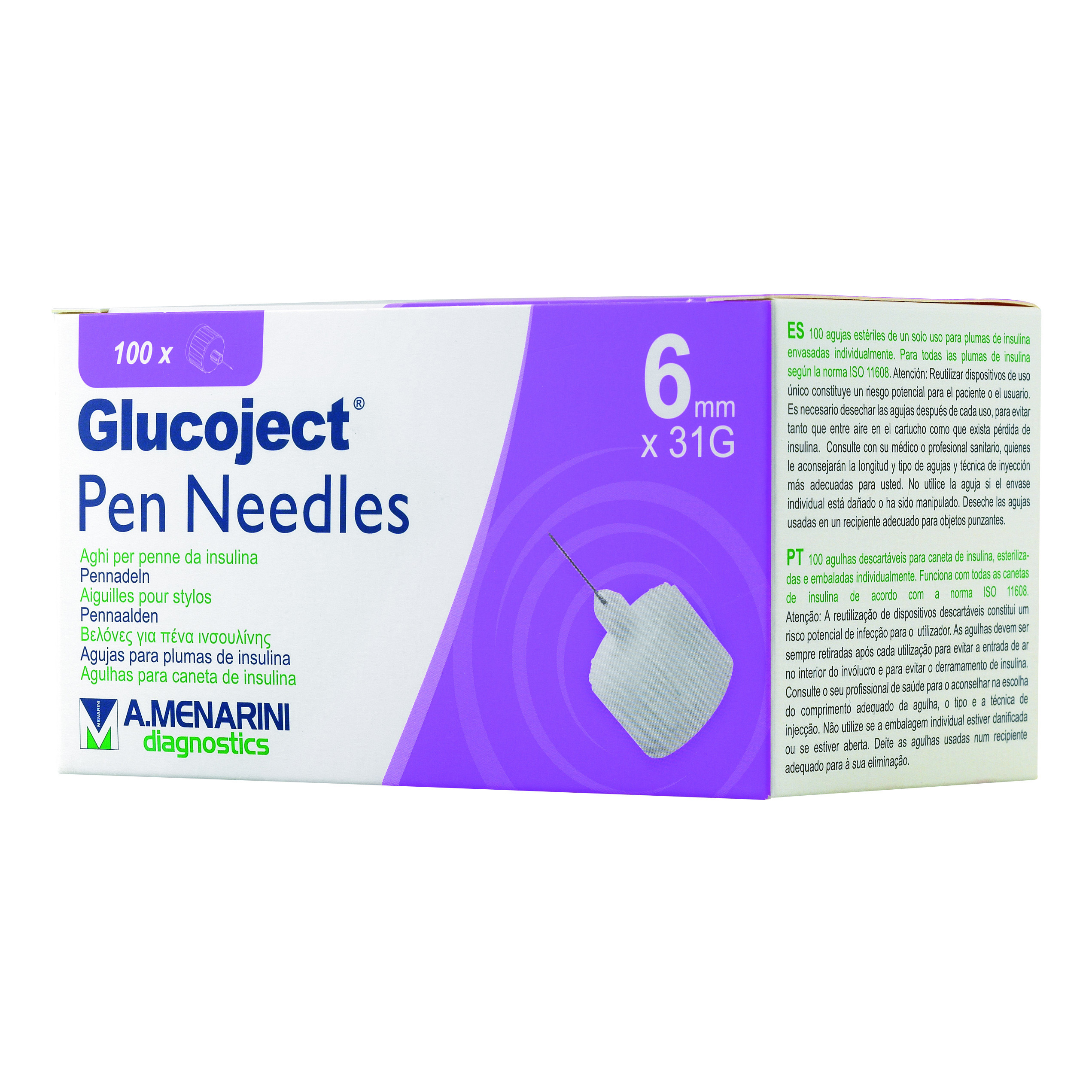 GLUCOJECT PEN NEEDLES 6MM G31 - Immagine 6