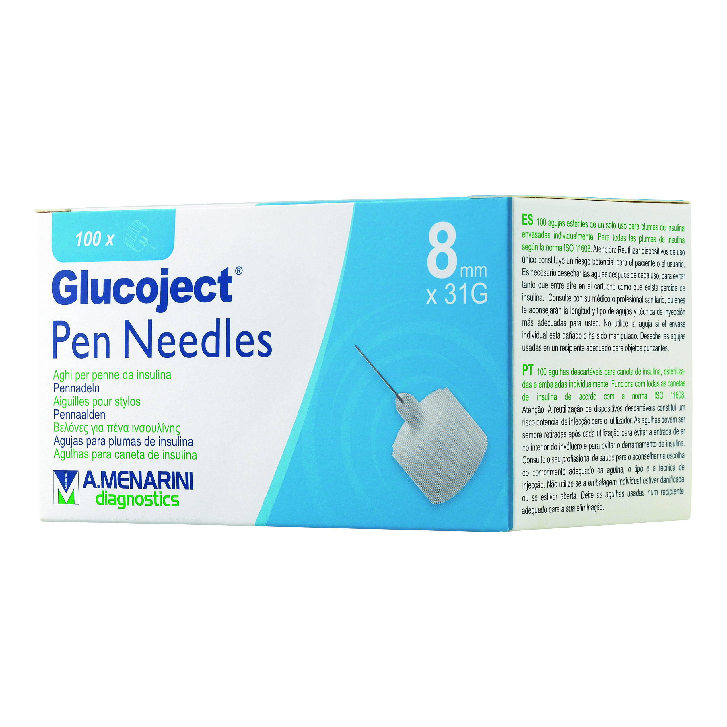 Glucoject pen needles 8mm g31 - Immagine 2