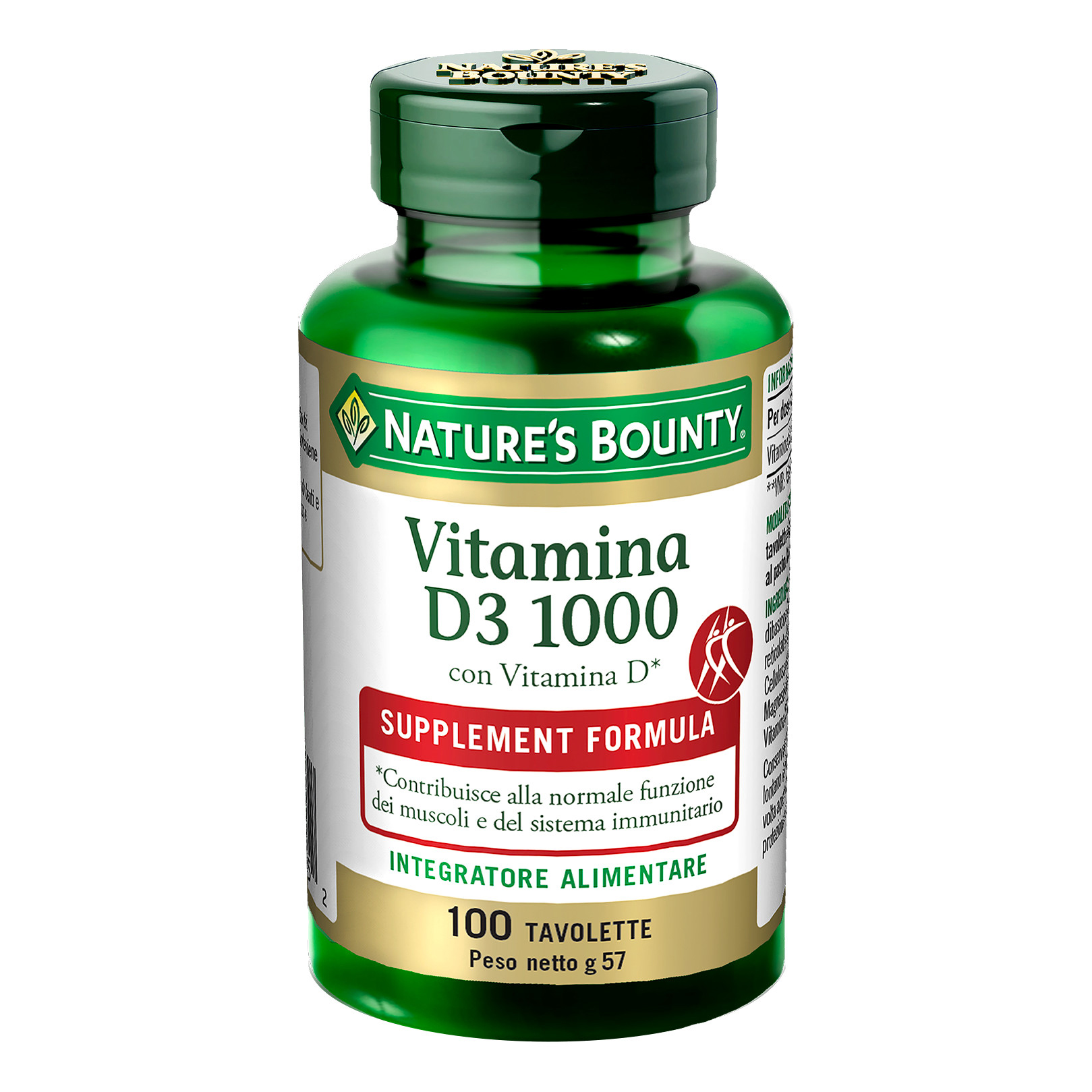 Nature S Bounty Vitamina D3 1000 - Integratore a base di vitamina D 100 tavolette - Immagine 3