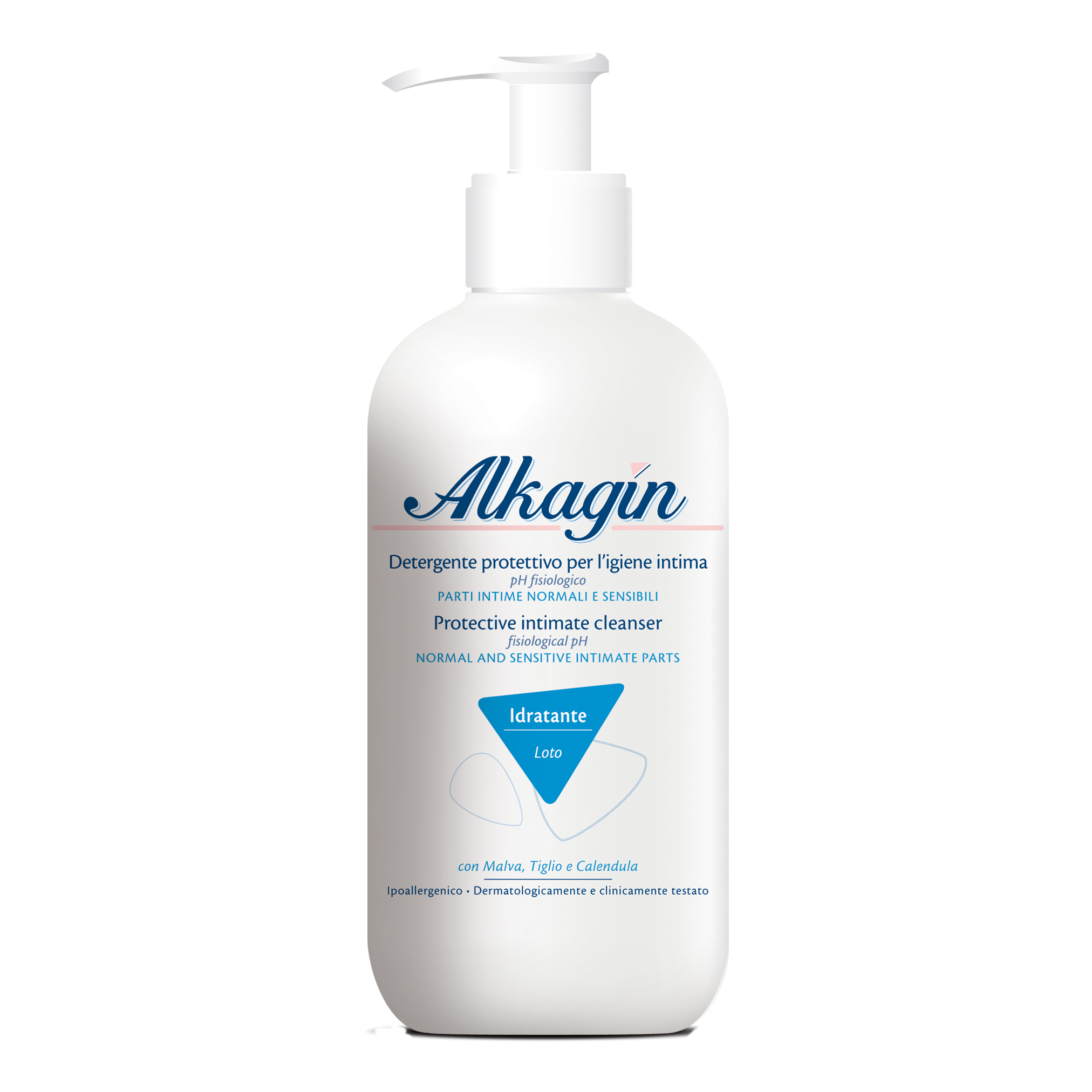 Istituto Ganassini Blu/Grano Alkagin Detergente Protettivo Per L' Igiene Intima Ph Fisiologico 400 Ml - Immagine 3