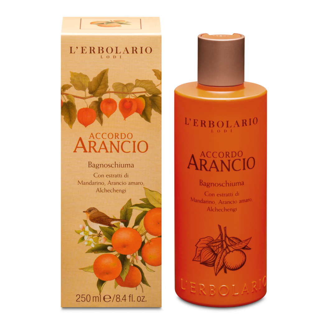 L'erbolario Accordo Arancio Bagnoschiuma Detergente Idratante Ed Elasticizzante 250 Ml - Immagine 3
