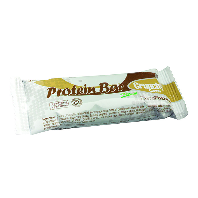 PROMOPHARMA Protein Bar Crunchy Cocco - barretta proteica 45 g - Immagine 4