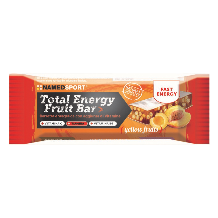 Named Sport Pesca Total Energy Fruit Bar Barretta Gusto Yellow Fruits ( E Albicocca) 35 G Yellow Fruits ( E Albicocca) - Immagine 3