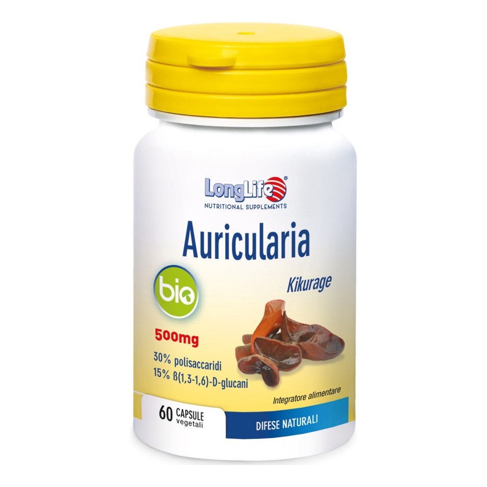 Long Life Longlife Auricularia Bio 60Capsule - Immagine 5