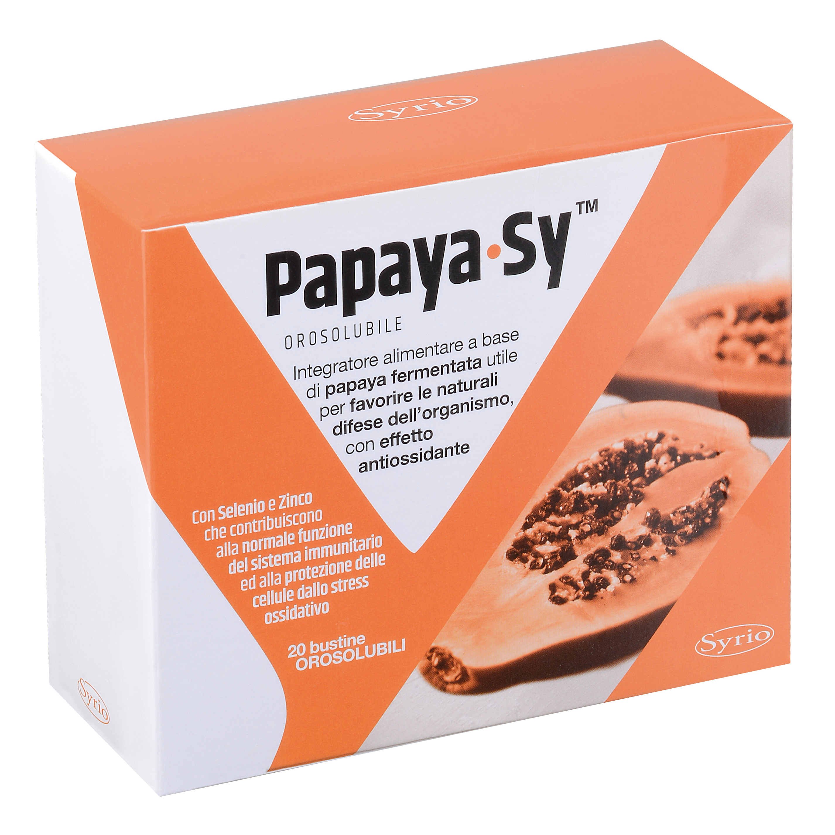 Syrio Papaya-Sy Integratore Per Difese Immunitarie 20 Bustine - Immagine 5