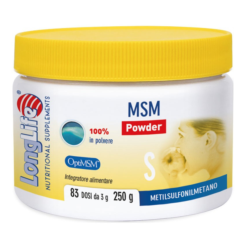 Longlife Integratore Msm Powder Per Pelle E Capelli, 250G - Immagine 7