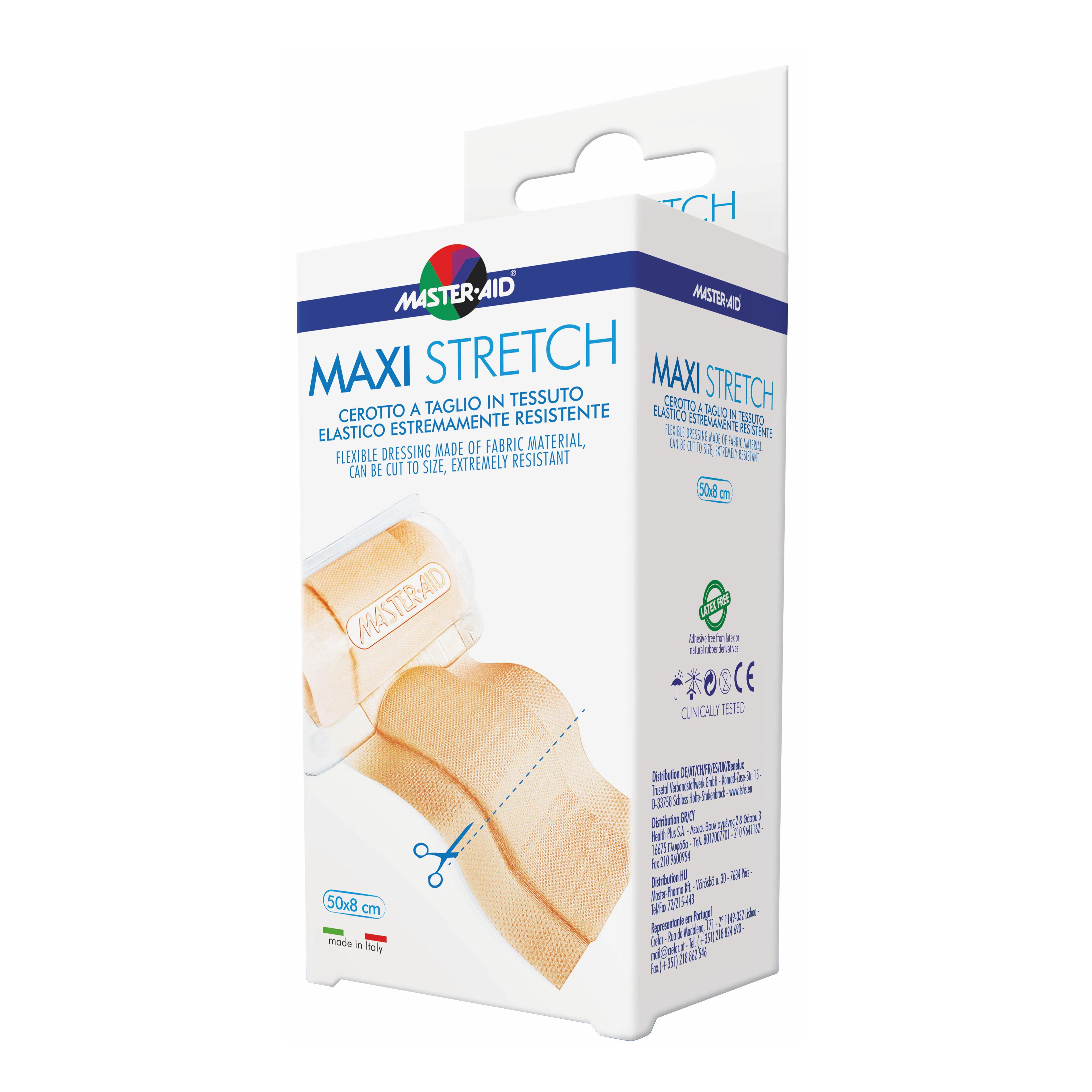 Master-Aid Cerotto M Aid Maxi Stretch In Tessuto Elastico, 50X8cm - Immagine 4