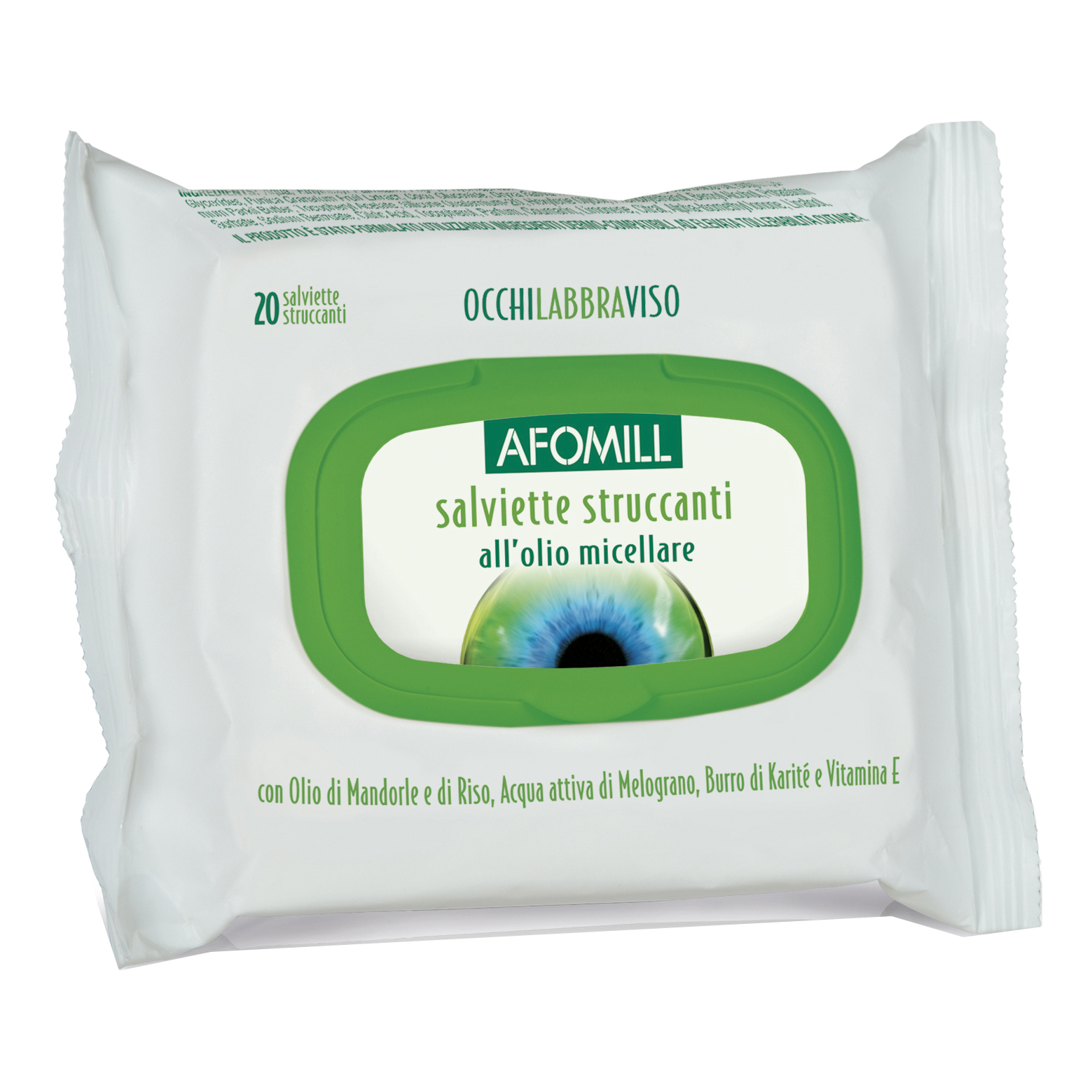 Afomill Salviettine Struccanti 20 Pezzi