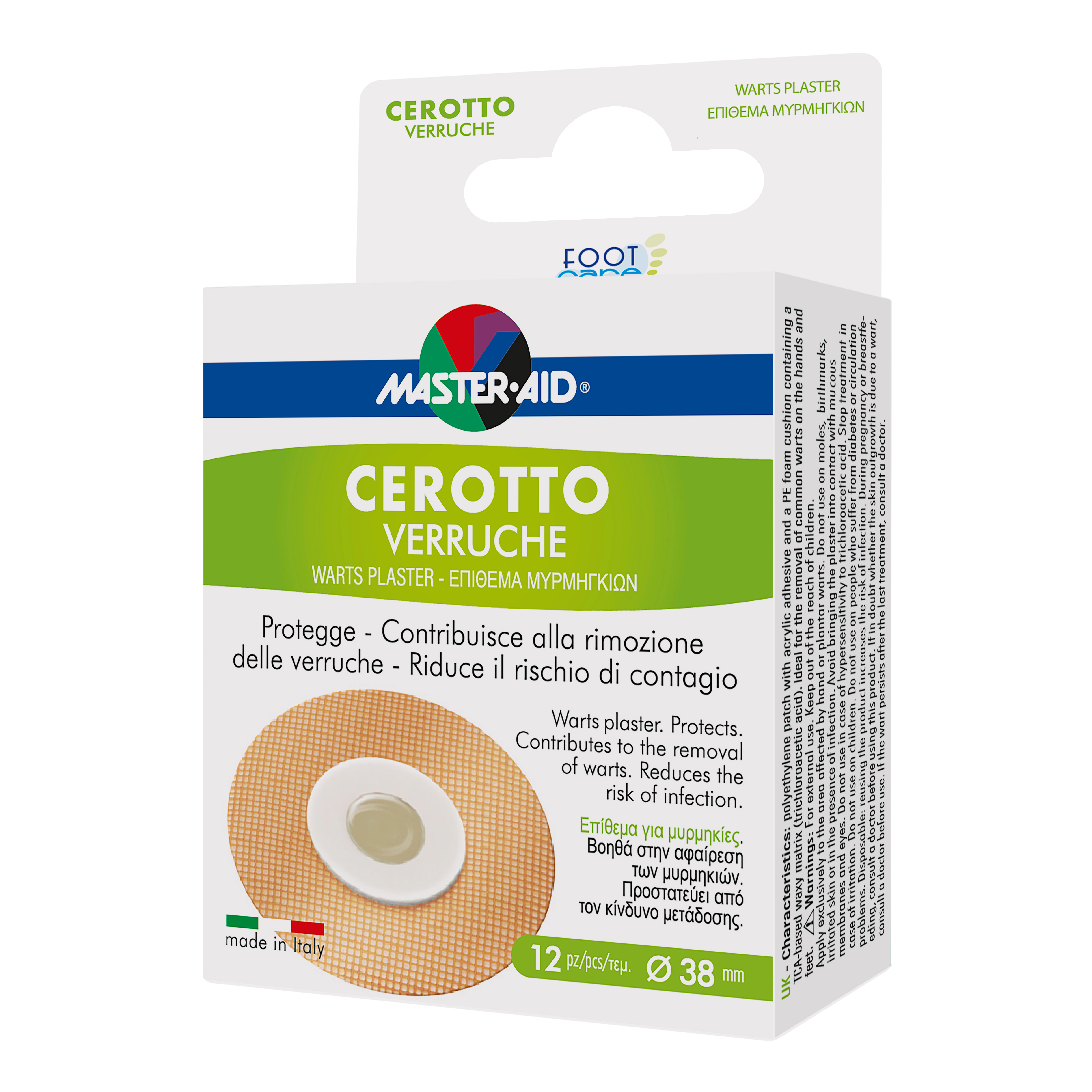 Masteraid Cerotto Verruche Master-Aid Footcare 38 Mm 12 Pezzi E3 St Bambino - Immagine 8