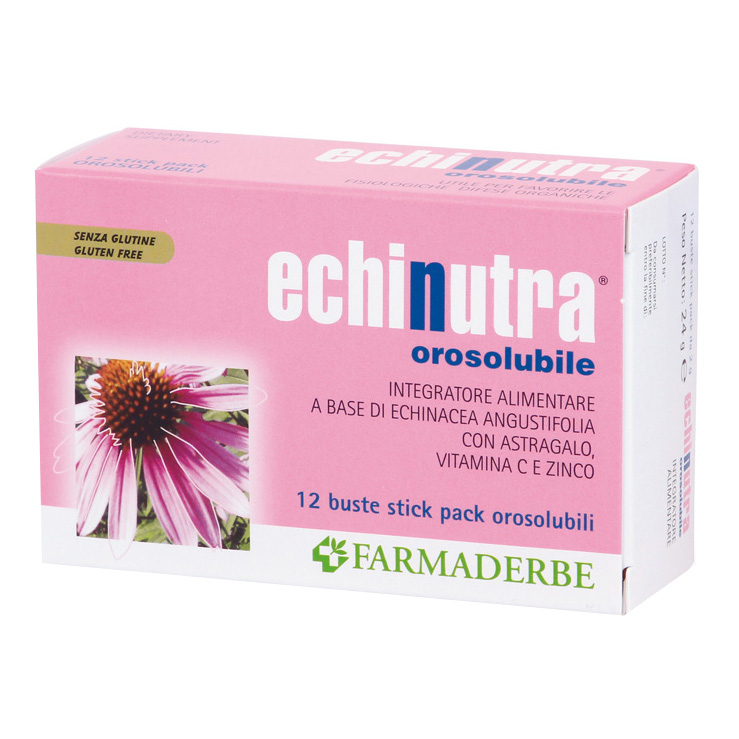 Echinutra 12 stick - integratore alimentare immunostimolante polvere orosolubile gusto arancia - Immagine 4