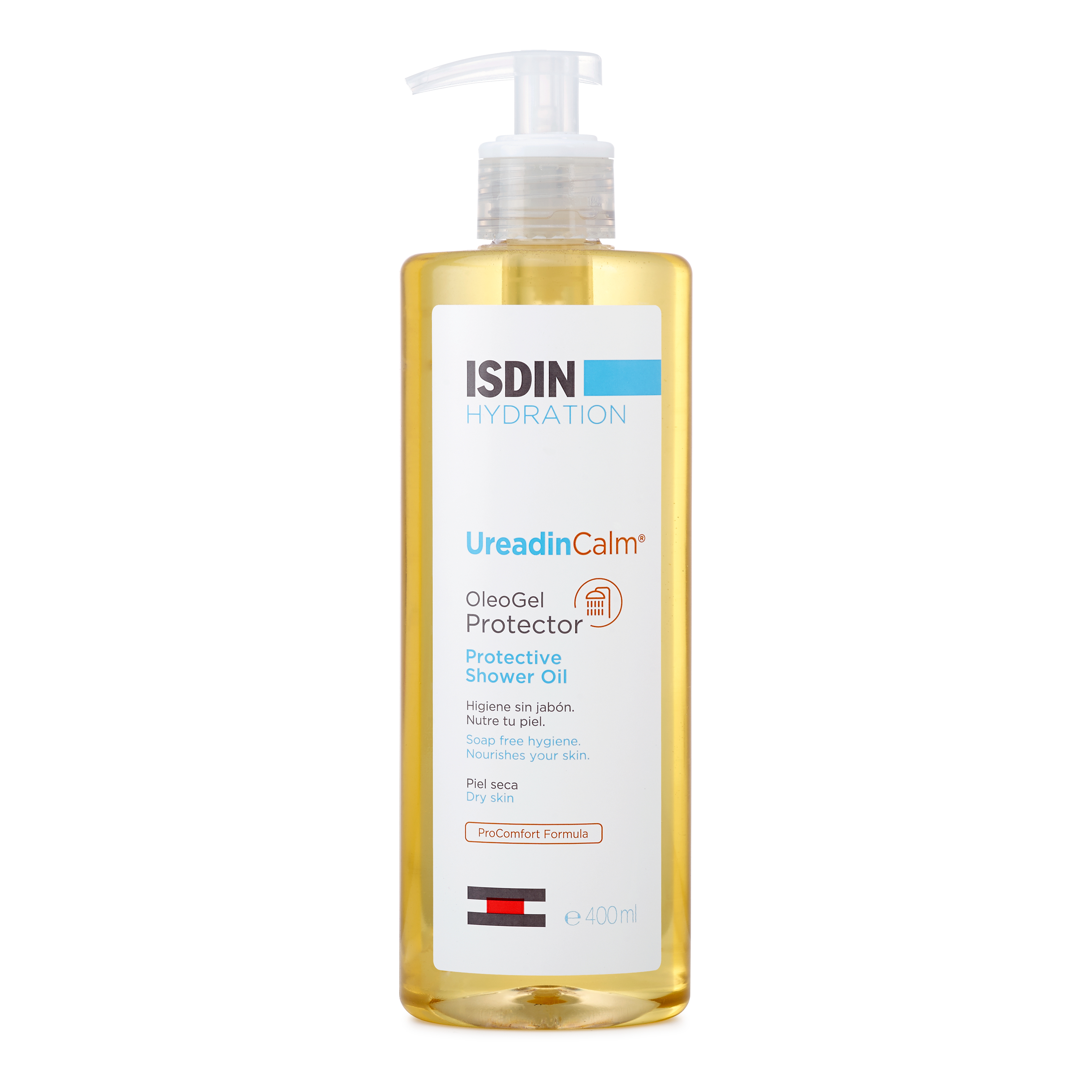 Ureadin Calm OleoGel Olio Doccia Nutriente per Pelle Secca con Dexpantenolo e Omega 3 e 6 400ml - ISDIN - Immagine 7