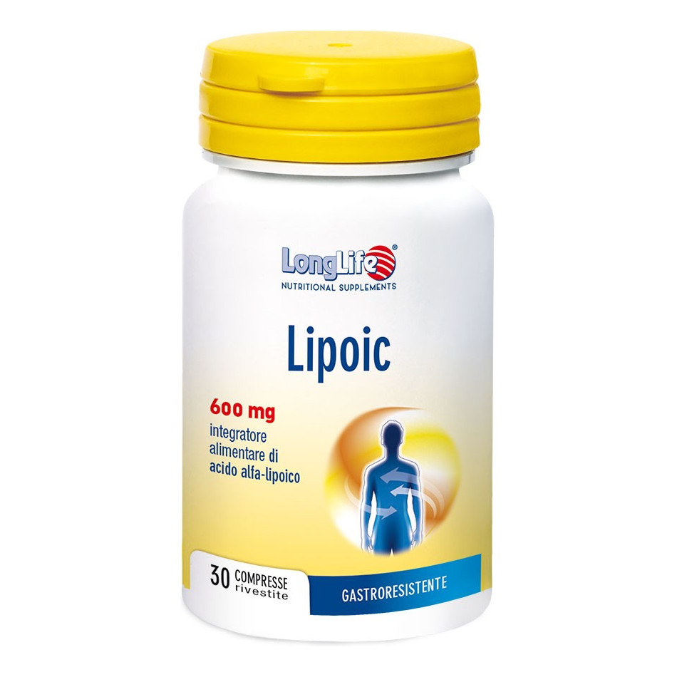 Longlife Lipoic 600Mg Integratore Antiossidante 30 Compresse - Immagine 7