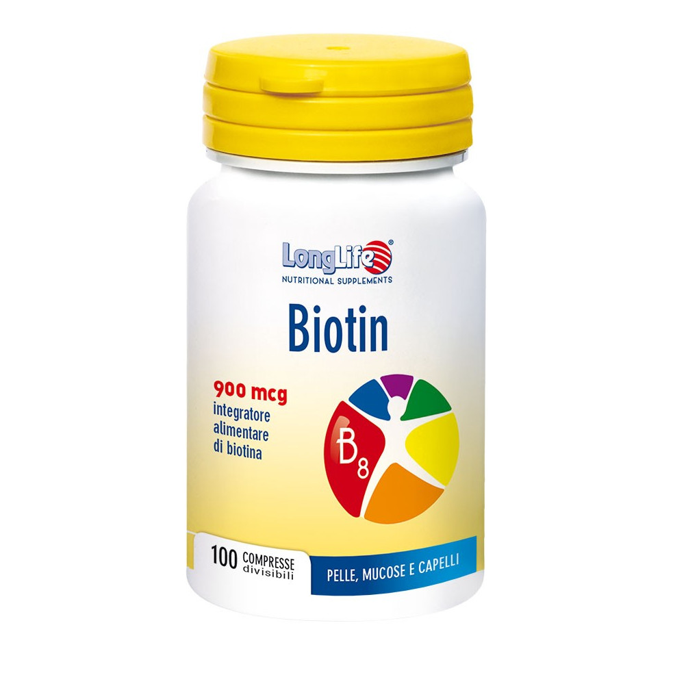 Longlife biotin 900mcg 100cpr - Immagine 7