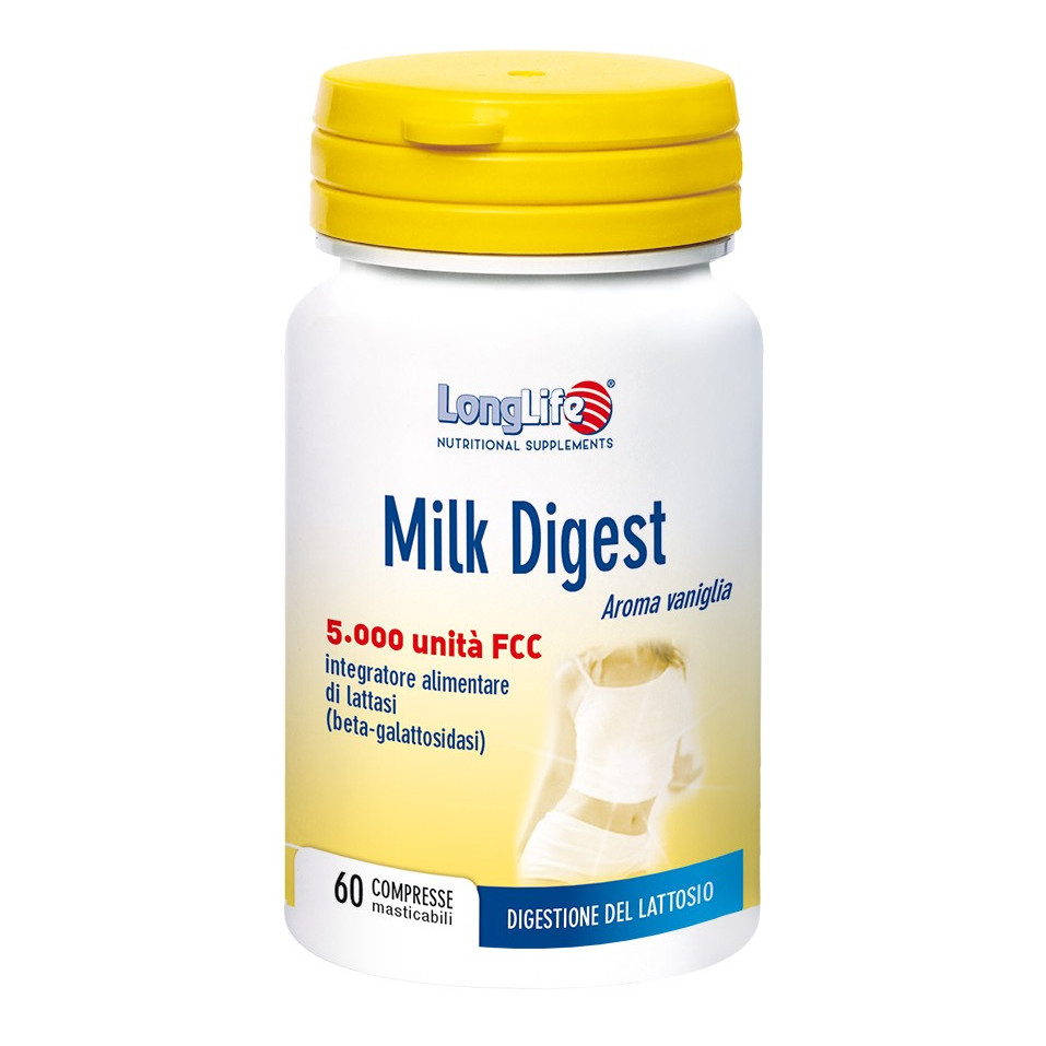 Milk Digest Integratore Lattasi 60 Compresse Masticabili - LongLife - Immagine 8