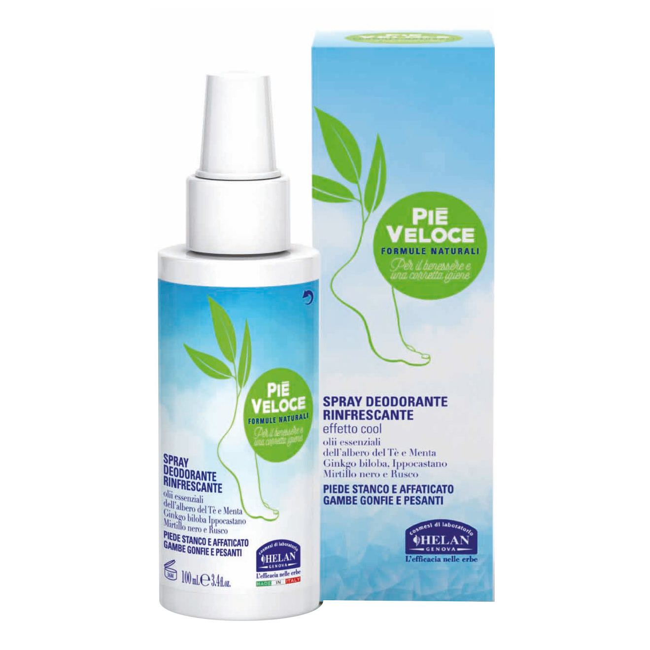 HELAN Piè Veloce - Spray Deodorante Rinfrescante 100 ml - Immagine 6