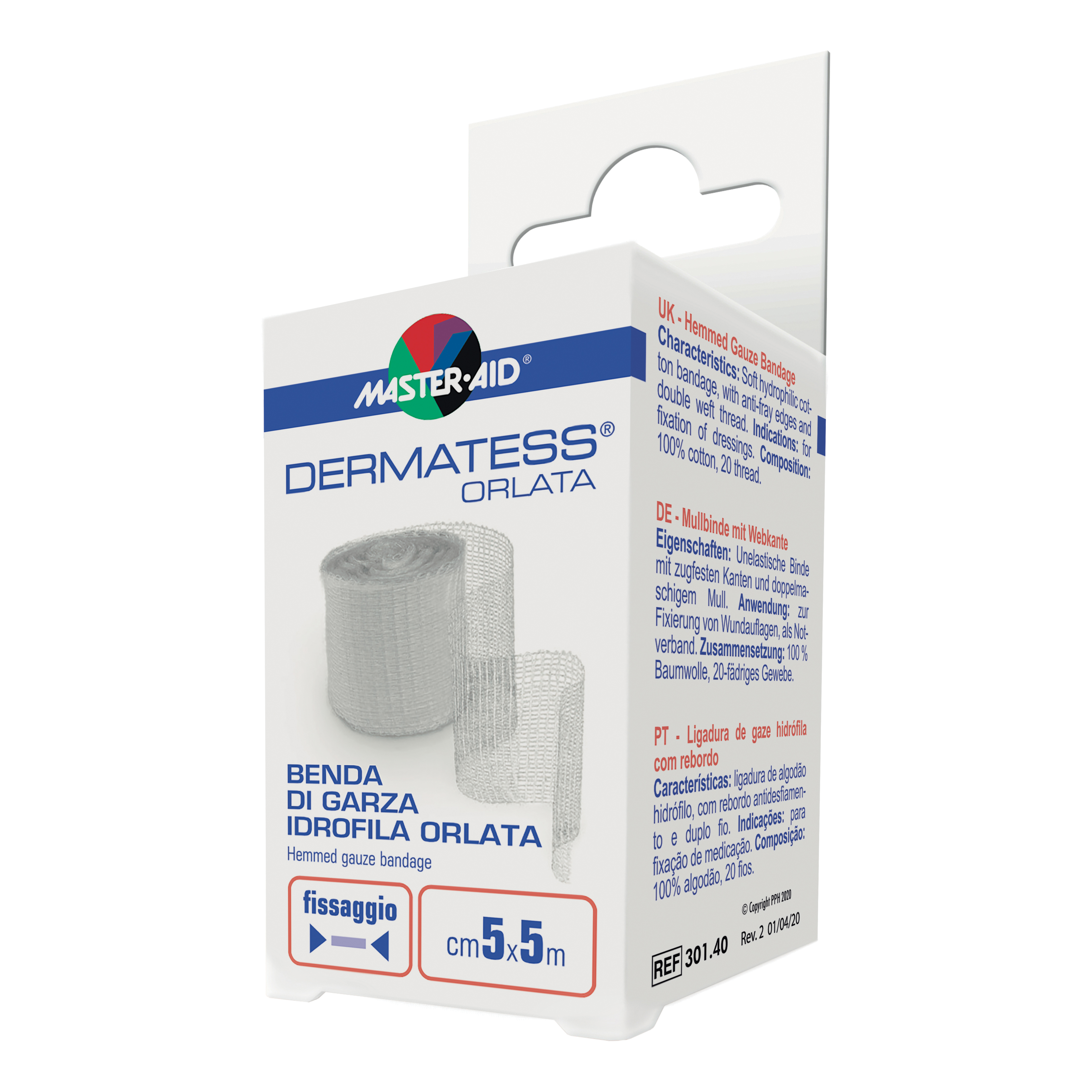 Master-Aid Master-Aid® Dermatess® Benda Di Garza Orlata 5 Cm X M 1 Pz Bendaggio/I - Immagine 6