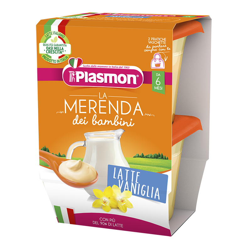 Plasmon La Merenda dei Bambini - Latte e vaniglia 2x120 g - Immagine 4