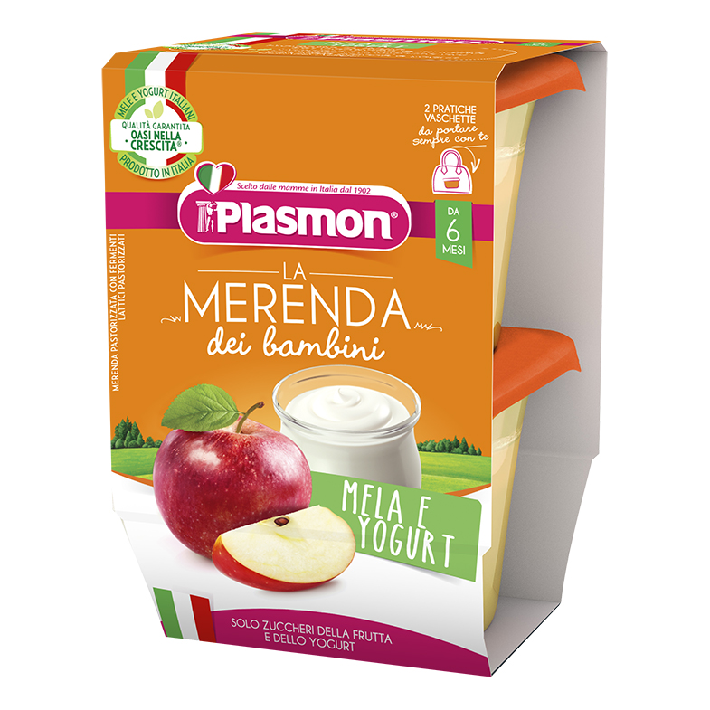 Plasmon Merenda Mela E Yogurt Nutrimune 2X120g - Immagine 6