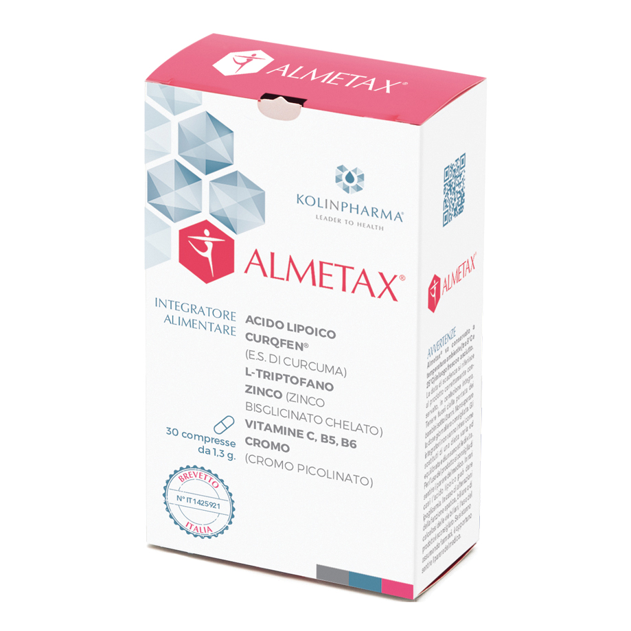 Almetax Integratore con Acido Alfa Lipoico Curcuma e Vitamine 30 Compresse - Kolinpharma - Immagine 8