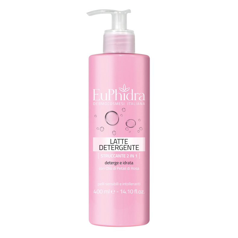 EUPHIDRA Latte Detergente Struccante 2 In 1 Per Pelli Sensibili 400 ml - Immagine 4