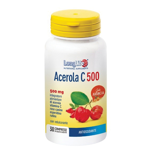 Longlife Vitamine Longlife Acerola C500 Arancia 30 Compresse Pz Bambino - Immagine 6