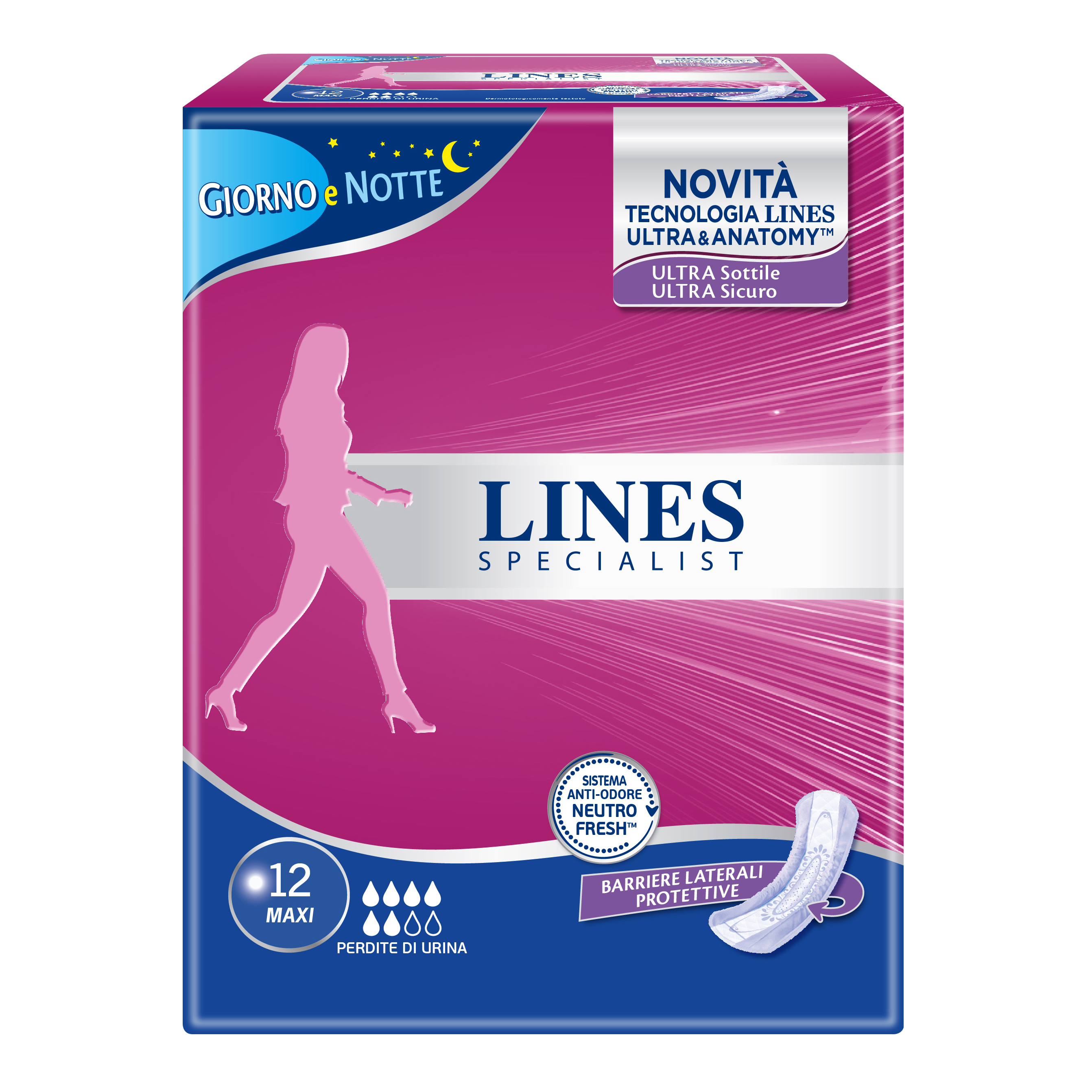 Lines Specialist Maxi - 12 Assorbenti Per Incontinenza Leggera - Immagine 7