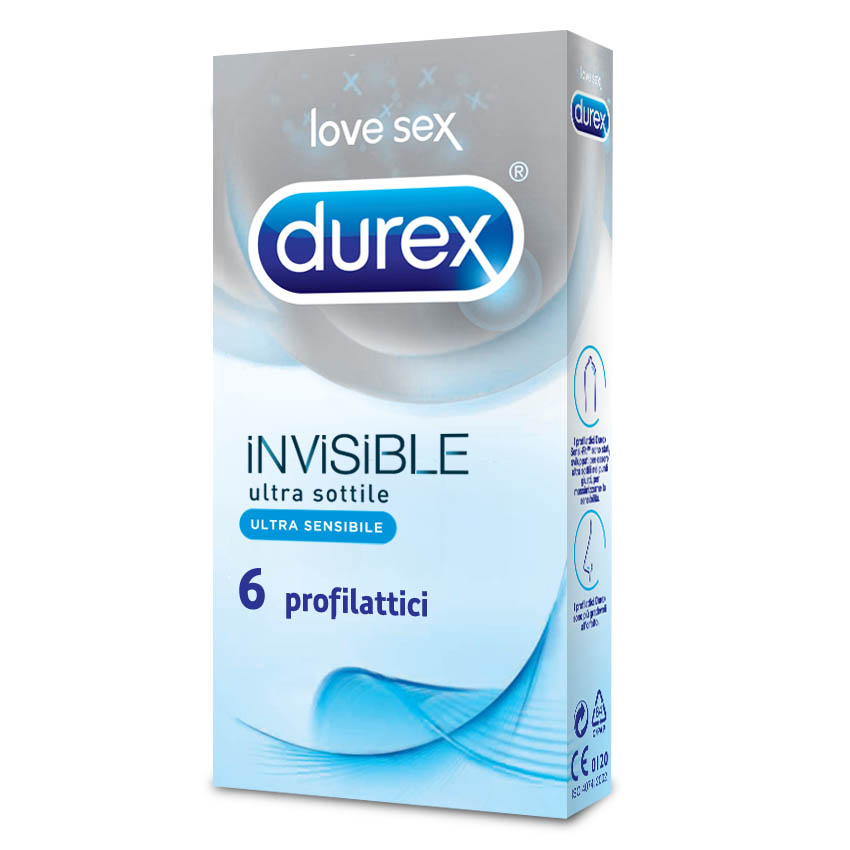 Durex Invisible Ultra-Sottile Ultra-Sensibile 6 Profilattici - Immagine 5
