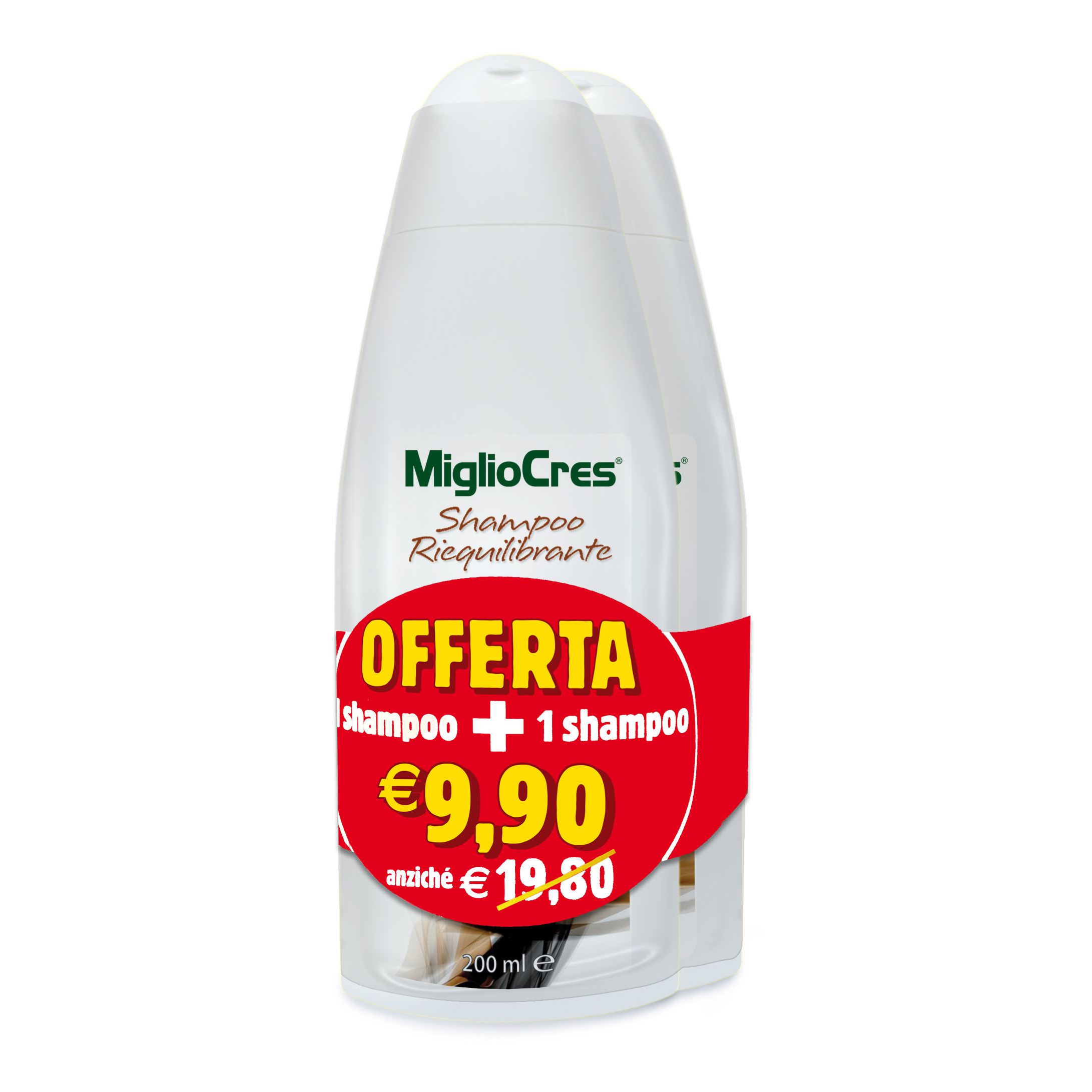 Linea Act Di F&F Dorato/Verde Migliocres Shampoo Riequilibrante Anticaduta Miglio Equiseto Tè 200Ml 2 Pezzi - Immagine 6