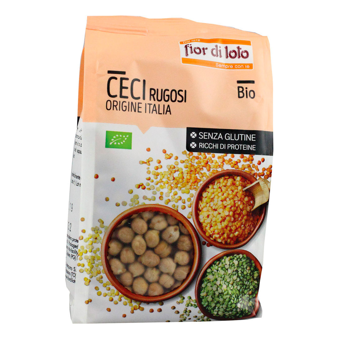 Fior Di Loto Bianchi Ceci Biologici Ricchi Di Proteine Vegetali E Fibre 400G - Immagine 4