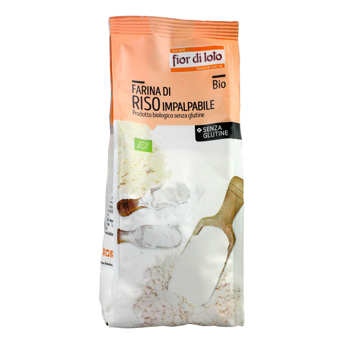 Biotobio Fior Di Loto Farina Riso Impalpabile Bio Senza Glutine 375G - Immagine 3