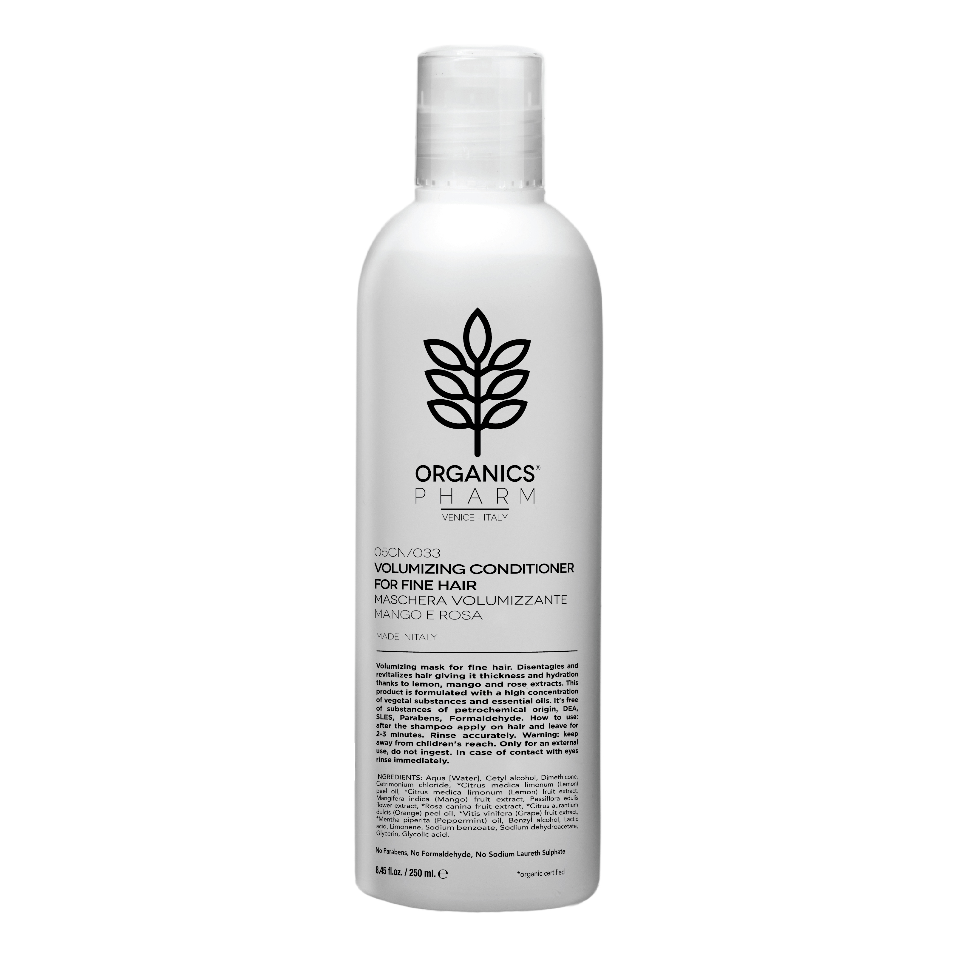 ORGANICS PHARM Balsamo - Volumizzante Per Capelli Fini Districante Idratante 250 ml - Immagine 5