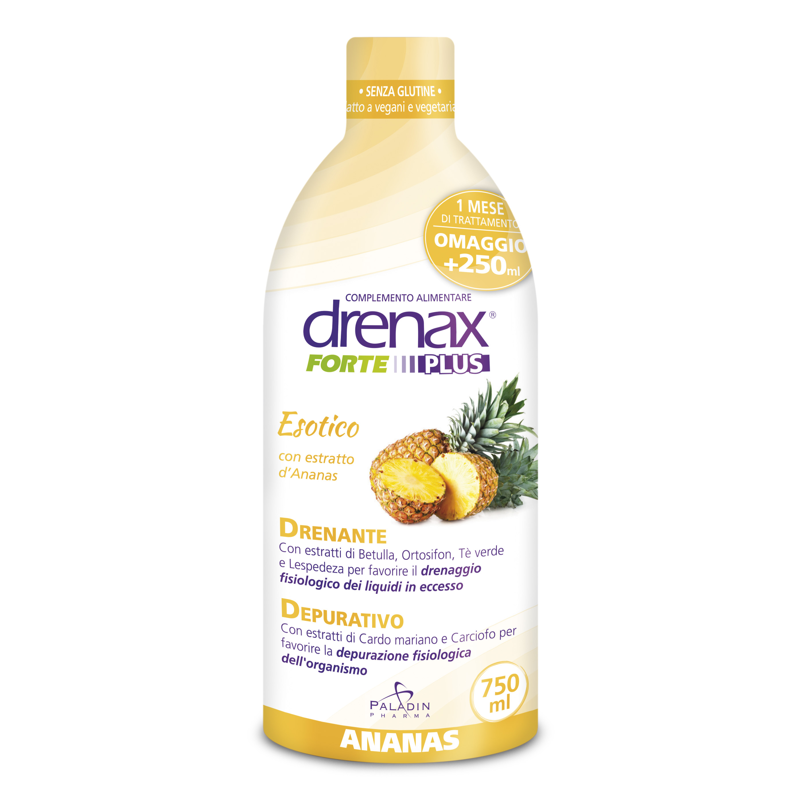 Drenax Forte Plus Ananas Drenante Depurativo Circolazione 750ml - Immagine 6