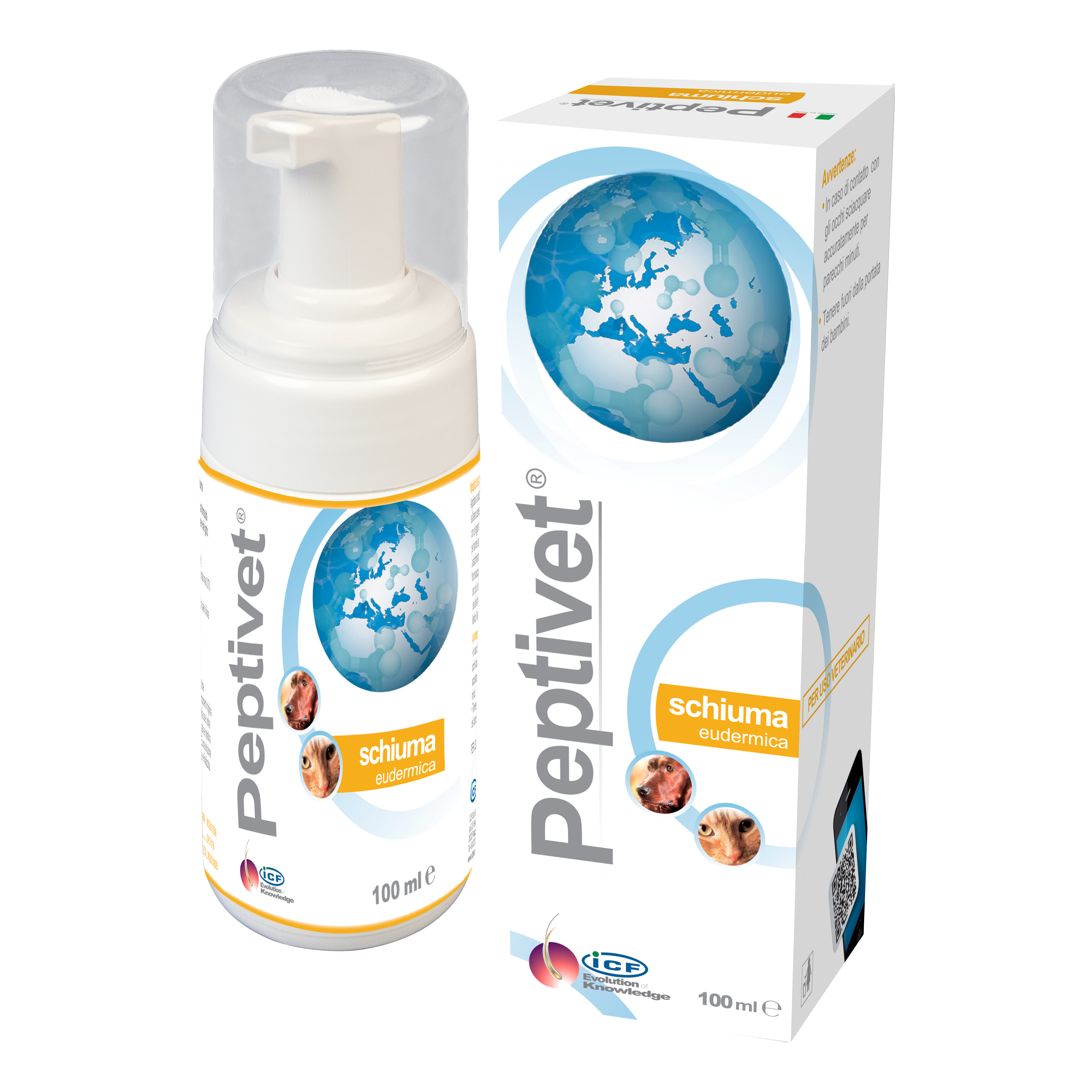 I.c.f. Ind.chimica Fine Srl Peptivet Schiuma 100 Ml - Immagine 3